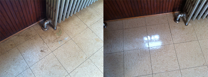 Commercial Floor Cleaning | VCT Floor Cleaning Before & After
