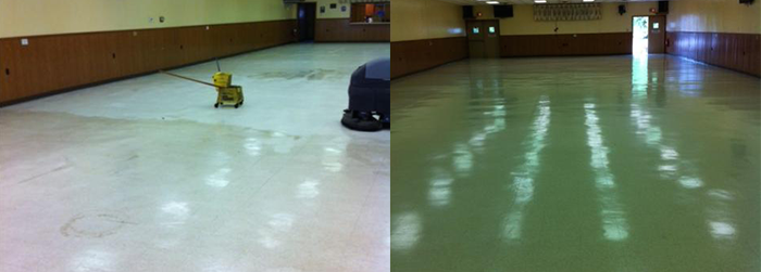 Commercial Floor Cleaning Before & After
