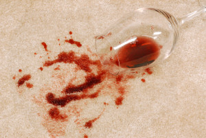red wine stain on carpet - professional carpet cleaning service york, PA
