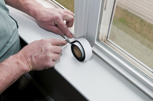 Installing window tape in Hanover, PA